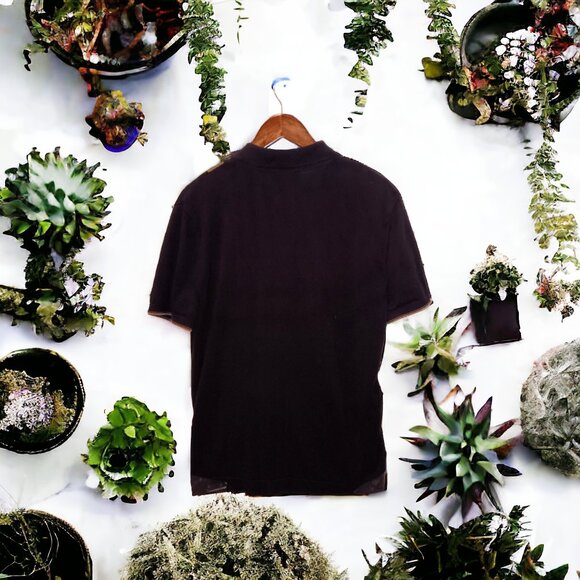 Express ★ Men's Short Sleeve Sweater Polo ★ Abu Dhabi Retro Striped Pattern - Picture 4 of 5